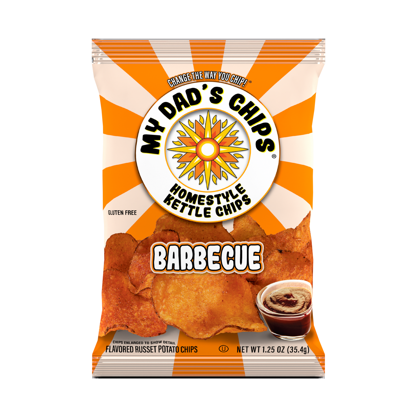 My Dad's Chips | Thin Sliced Kettle Potato Chips | Barbecue
