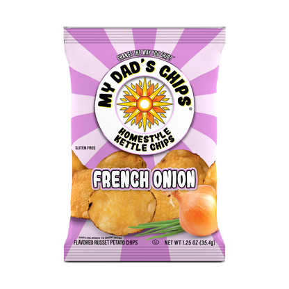 My Dad's Chips | Thin Sliced Kettle Potato Chips | French Onion