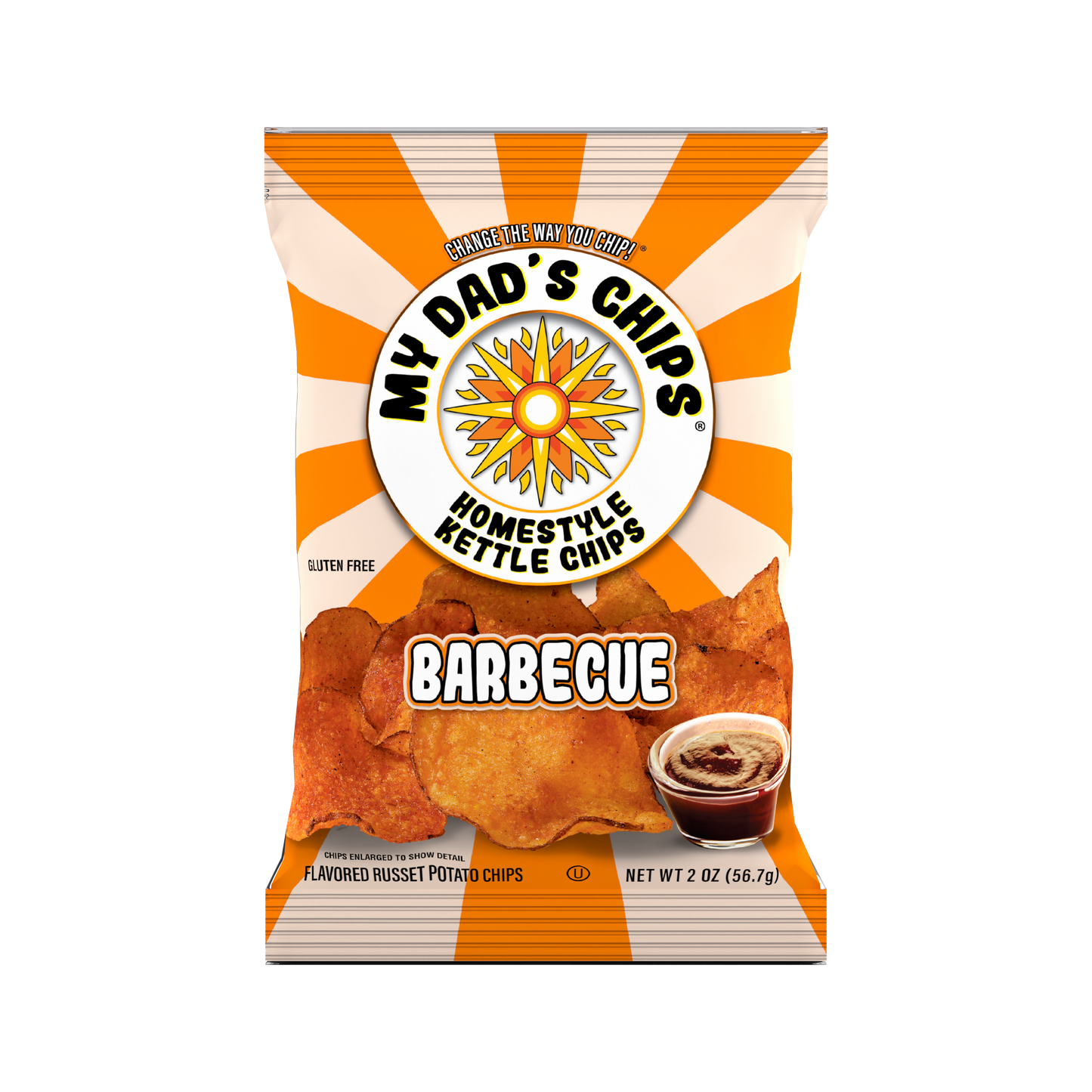 My Dad's Chips | Thin Sliced Kettle Potato Chips | Barbecue
