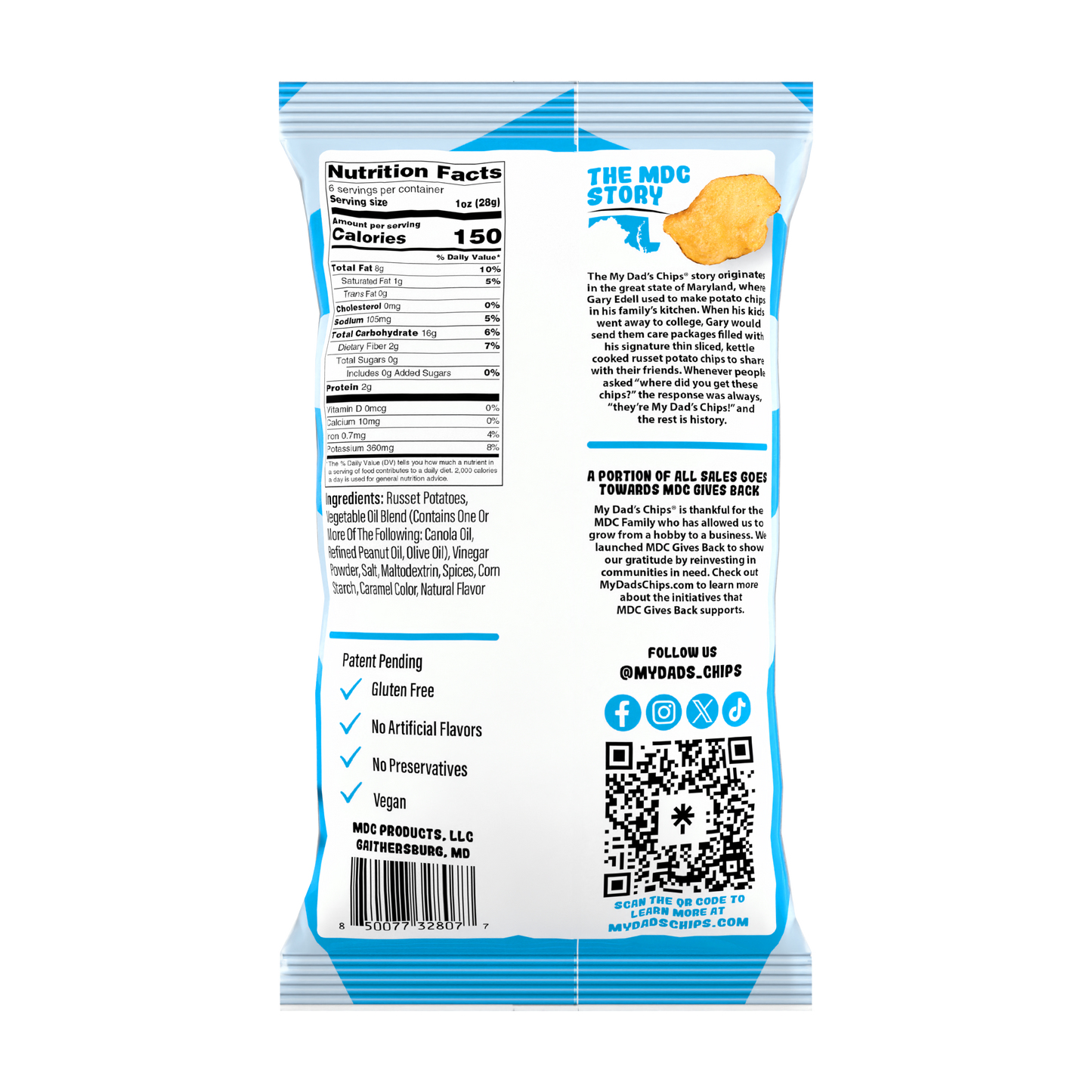 My Dad's Chips Salt & Balsamic Vinegar