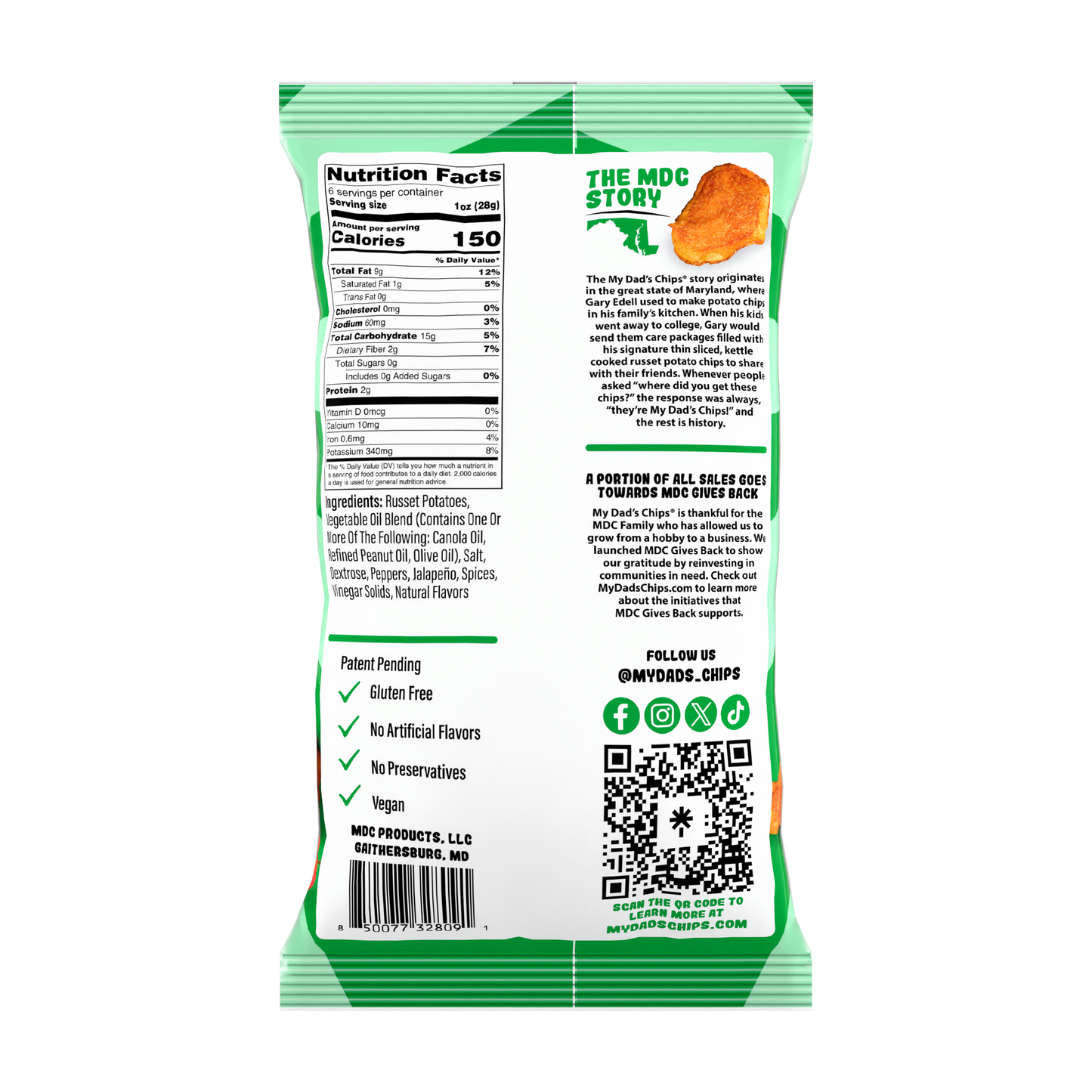 My Dad's Chips Jalapeño Sriracha