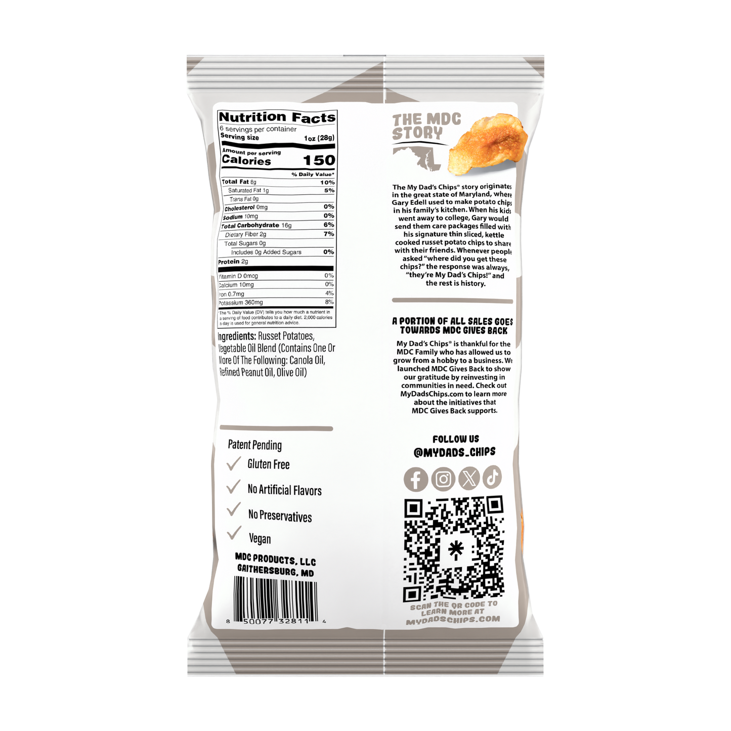 My Grand Dad's Chips Unsalted